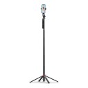 Selfie stick con treppiede Ulanzi MA09 1,74 m con telecomando Bluetooth 10 m Treppiede a quattro gambe Testa sferica 360° Supporto per telefono Nero 1