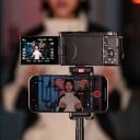 Selfie stick cu trepied Ulanzi MT-44B 1,49 m cu control Bluetooth Trepied cu patru picioare Cap cu bilă 360° Suport pentru telefon Șurub 1/4 Negru 4