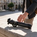 Selfie-Stick mit Stativ 170 cm mit magnetischem Telefonhalter Abnehmbarer Bluetooth-Fernbedienung Metallplatte Schwarz Für Vlogs 6