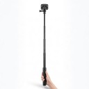 Selfie-Stick mit Stativ 29,5–160 cm für Actionkameras Aluminium Sechsteiliger Stick Adapter 1/4 Zoll und GoPro Schwarz Für DJI Insta360 und GoPro 5