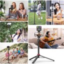 Selfie-Stick mit Stativ Ulanzi MT-44 1,49 m mit 360° Kugelkopf Telefonhalterung 6 bis 8 cm Schienen 1/4 Zoll Gewinde für Mobilgeräte 5