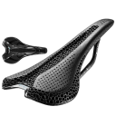 Selim de bicicleta impresso em 3D em carbono 24,5 x 14,3 cm Selim ultraleve para bicicletas de estrada, montanha e gravel Acessórios de ciclismo 9