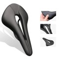 Sella morbida per bicicletta con centro cavo 265 × 150 mm PU e schiuma gel a doppia densità con doppie molle per un viaggio confortevole 2