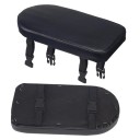 Selle rembourrée pour porte-vélos coussin doux 30 × 15 × 3 cm noire deuxième siège pour passager à l'arrière du porte-vélos 1