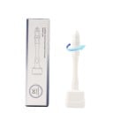 Sello de microagujas Derma Stamp, 140 microagujas, longitud de aguja ajustable, microagujas, rejuvenecimiento de la piel, ABS antideslizante, acero 2