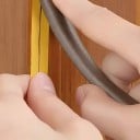 Sellos autoadhesivos para ventanas y puertas Perfil D 9 x 6 mm Longitud total 10 m Caucho EPDM Protección contra corrientes de aire, ruido 2