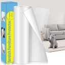Selvklæbende beskyttelsesfilm mod kradseri hos katte 30x300 cm PVC-tape til møbler Transparent overfladebeskyttelse Sikker at bruge 4