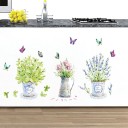 Selvklæbende dekoration med blomster 1