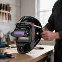Selvtonende svejsehjelm LY400 True Color Synsfelt 92 x 42 mm Optik 1/1/1/2 Materiale PP Sort Til ARC MIG svejsning og slibning 4