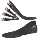 Semelles de chaussures 9 cm Noires hautes semelles orthopédiques en gel multicouches pour augmenter la hauteur Confortables dans toutes les chaussures 8