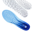 Semelles de chaussures de couleur neutre Semelles orthopédiques souples avec amortissement du choc Confort lors de la marche Matériau 8