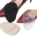 Semelles en gel de couleur neutre 2 paires Contre la douleur des pieds Confort de port avec des talons hauts Semelles en gel invisibles 2