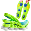 Semelles en gel vertes Confort optimal Amortissement des chocs Absorption de la transpiration Soutien des pieds Protection contre les ampoules 3