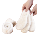 Semelles en peluche d'hiver Couleur blanche Semelles douces et isolées pour le confort et la chaleur Semelles universelles amovibles pour chaussures d'hiver 3