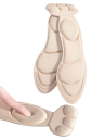 Semelles pour femmes EU 35–39 Couleur neutre Semelles douces pour une marche confortable Amortissement des chocs Adaptées aux chaussures de travail et de loisirs quotidiennes 2