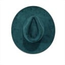 Semišový cylindr 55–58 cm Široký okraj 9,5 cm Retro elegantní klobouk polyester bavlna Společenský kostýmový cylindr karneval 13
