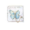 Semn de carte metalic cu fluture pe lanț 9,4 x 5,1 cm accesoriu decorativ colorat pentru citit 7