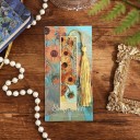 Semn de carte metalic Vincent van Gogh Floarea-soarelui 14 × 7 cm accesoriu decorativ artistic 2