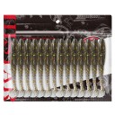 Señuelo de pesca de silicona suave, 13 piezas, 2,3 g, 7,3 cm, cebos de goma realistas para peces depredadores, cebo artificial para spinning, señuelos de pesca duraderos y flexibles 3