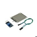 Senzor dešťových kapek a vlhkosti pro mikrokontrolér, analogový i digitální výstup, napětí 3.3-5V, plocha 5.5 x 4 cm, modro-zlatý 2