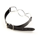Separador de boca BDSM con gancho metálico para abrir la boca y collar de cuero, tamaño ajustable, para juegos de dominación, Embalaje discreto 2