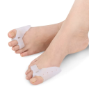 Separador de dedos em gel com proteção lateral Correção do hálux valgo e dedos em garra 1 par 2