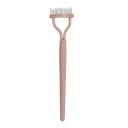 Separador de pestanas com dentes metálicos 12,8 x 2,6 x 1,6 cm Pente de aço inoxidável para pestanas Escova de rímel Ferramenta de maquilhagem 3