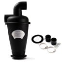 Séparateur de poussière cyclonique 320 mm avec coude à 90° Aspirateur d'extraction d'atelier Séparateur de saleté puissant Raccords de tuyau Kit 1