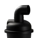 Séparateur de poussière cyclonique 320 mm avec coude à 90° Aspirateur d'extraction d'atelier Séparateur de saleté puissant Raccords de tuyau Kit 3