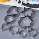Série d'emporte-pièces en acier inoxydable - 12 pcs 6