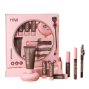 Série de cadeaux de maquillage HiVi Rouge à lèvres Poudre Crème BB Mascara Eyeliner Crayon à sourcils Cadeau de Saint-Valentin pour femmes Boîte 1