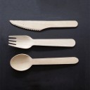 Série de couverts en bois 150 pcs 3