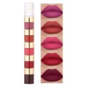 Série de rouges à lèvres mats et waterproof en 5 couleurs Ensemble cosmétique de rouges à lèvres mats 5 pièces 1