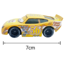 Série Disney Pixar Carros 2 3 Mack Hauler e Brush Curber Carros de metal Brinquedos para crianças Camioneta Carro de corrida Personagens do filme de animação 4