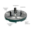 Serra circular ajustável diâmetro 45 mm–130 mm Ferramenta de carpinteiro para plástico e madeira Ferramenta de furo para corte 6