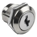 Serratura a camma con 2 chiavi 20 mm 46 mm lega di zinco argento per mobili e cassette postali sicurezza 4