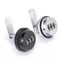 Serratura combinata a camma per armadietto 20 mm codice a 3 cifre senza chiave per mobili, cassette e porte spessore 1–13 mm 1