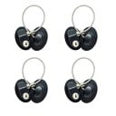 Serratura di sicurezza per finestre con cavo Bloccabile con chiave Limitatore di apertura finestra Realizzazione in metallo Set da 4 pezzi 1