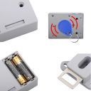 Serratura elettronica a sensore senza chiave Serratura nascosta per cassetti e armadietti Sicurezza per bambini per porte in legno, vetro e superfici in acciaio 4