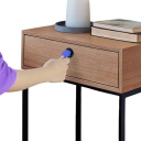 Serratura elettronica a sensore senza chiave Serratura nascosta per cassetti e armadietti Sicurezza per bambini per porte in legno, vetro e superfici in acciaio 5