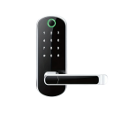 Serratura intelligente per porte WiFi IP67 Impronta digitale NFC Codice Carta App Chiave Accesso senza chiave Maniglia bilaterale Porte in acciaio e legno 33–50 mm 2