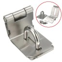 Serrure de sécurité avec œillet pour cadenas 57 × 38 mm en métal pour portes, portillons, armoires et boîtes de rangement 4