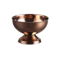Servérskål för glass 150 ml rostfritt stål diameter 9,5 cm höjd 6 cm dessertskål för glass frukt och söta rätter 1
