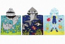 Serviette de bain pour enfants avec capuche J571 6