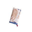 Serviette de main rapide à sécher 34 x 40 cm 4 couches en gaze de coton blanche avec des feuilles bleues et un motif jaune décoratif pour la cuisine 3