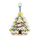 Serviette de Noël pour les mains avec motif de sapin 22 × 29 cm en fleece blanc vert essuie-mains décoration pour la cuisine salle de bain 4