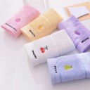 Serviette en coton pour enfants avec imprimé de fruits Serviette en coton douce pour enfants 50 x 25 cm 3