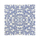Servilletas de papel 20 uds 33 x 33 cm 2 capas Patrón floral ornamental azul y blanco Servilletas decorativas para mesa 1