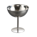 Servírovací miska na zmrzlinu vysoká nožka 230 ml průměr 11,2 cm výška 11,8 cm nerezová ocel dezertní pohár na servírování 2