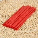 Set 10 bucăți de paiuri in formă de inimă 22,8 cm Diametru 0,7 cm Paiuri de unică folosință pentru petrecerea de rămas bun de la viața de burlac 3